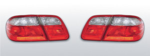 Achterlichten | Mercedes W210 E-Klasse Sedan 1995-2002 | rood / wit