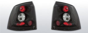 Achterlichten | Opel Astra G Hatchback 1997-2004 3D/5D | zwart