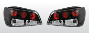 Achterlichten | geschikt voor Peugeot 306 Hatchback 1997-2001 | zwart