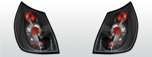 Achterlichten | Renault Scenic 2003-2006 | zwart