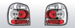 Achterlichten | geschikt voor Volkswagen Polo 6N2 Hatchback 1999-2001 | chroom