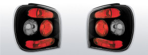 Achterlichten | geschikt voor Volkswagen Polo 6N2 Hatchback 1999-2001 | zwart