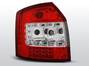 Achterlichten LED geschikt voor Audi A4 8E avant rood/wit