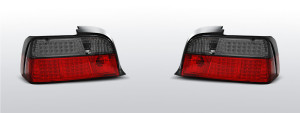 Achterlichten geschikt voor BMW 3-Serie E36 Coupe 1990-1999 | LED | rood / zwart