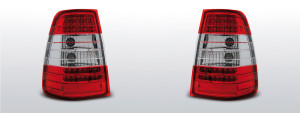 Achterlichten Mercedes E-Klasse W124 1985-1995 | LED | rood / wit