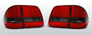 Achterlichten Mercedes E-Klasse W210 1995-2002 | LED | rood / smoke