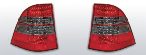 Achterlichten Mercedes M-Klasse W163 ML 1998-2005 | LED | rood / smoke