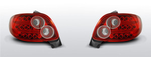Achterlichten geschikt voor Peugeot 206 1998- | LED | rood-wit