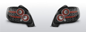 Achterlichten geschikt voor Peugeot 206 1998- | LED | zwart