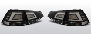 Achterlichten | geschikt voor Volkswagen | Golf 12-17 3d hat. VII 5G1 BQ1 BE1 BE2 / Golf 12-17 5d hat. VII 5G1 BQ1 BE1 BE2 | LED | LED BAR zwart