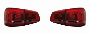 Achterlichten geschikt voor Volkswagen Touran II 2011- | LED | rood / smoke