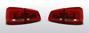 Achterlichten geschikt voor Volkswagen Touran II 2011- | LED | rood / wit