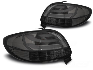 Achterlichten set | geschikt voor Peugeot 206 hatchback 1998-2006 | LED Bar | smoke