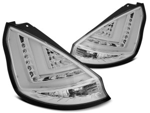 Achterlichten | geschikt voor Ford Fiesta MK7 2012-2015 hatchback | LED Bar-chroom