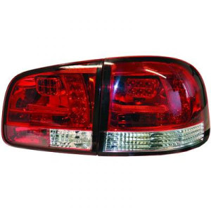Achterlichten |  geschikt voor Volkswagen Touareg  2002-2010 | LED-roodwit