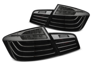 Achterlichten | geschikt voor BMW | 5-serie 10-13 4d sed. F10 | LCI Look | LED BAR zwart en smoke
