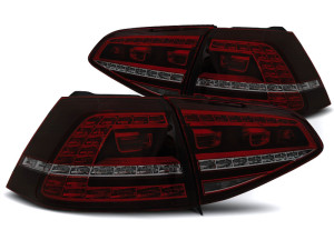 Achterlichten | geschikt voor Volkswagen | Golf 12-17 3d hat. VII / Golf 12-17 5d hat. VII | Dynamic Turn Signal | rood en smoke