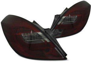 Achterlichten | Opel | Corsa 06-10 3d hat. / Corsa 10-11 3d hat. / Corsa 11-15 3d hat. | LED | LED BAR rood en smoke