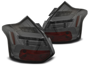 Achterlichten | Ford | Focus 14-18 5d hat. | LED | Dynamic Turn Signal | LED BAR smoke