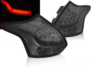 Achterlichten | geschikt voor Ford | Focus 11-14 5d hat. | LED | LED BAR | smoke
