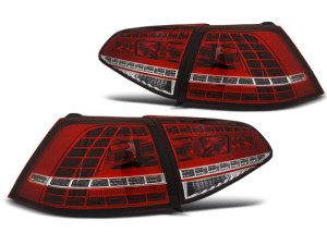 Achterlichten | geschikt voor Volkswagen | Golf VII 2012-2017 3d hat. / Golf VII 2012-2017 5d hat. | Sport-Look | LED | Dynamic Turn Signal | rood en wit