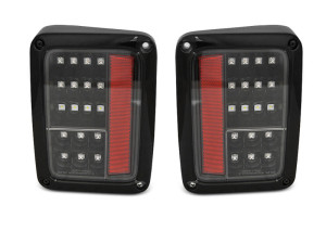 Achterlichten | geschikt voor Jeep | Wrangler 07-17 2d suv. / Wrangler Unlimited 07-19 4d suv. | JK | LED | zwart