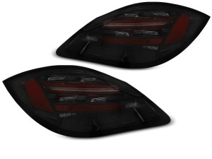 Achterlichten | geschikt voor Porsche | Boxster 09-12 2d cab. / Cayman 09-13 3d cou. | 987 | LED BAR | Dynamic Turn Signal | zwart en smoke
