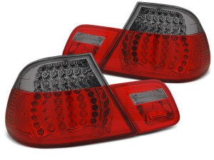 Achterlichten | geschikt voor BMW | 3-serie Coupé 99-03 2d cou. E46 | LED | Dynamic Turn Signal | rood en smoke