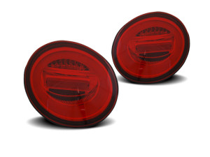 Achterlichten | geschikt voor Volkswagen | New Beetle 98-05 3d hat. / New Beetle Cabrio 03-05 2d cab. | LED | Dynamic Turn Signal | LED BAR | rood
