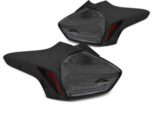 Achterlichten | Ford | Focus 14-18 5d hat. | FULL LED | Dynamic Turn Signal | LED BAR | smoke