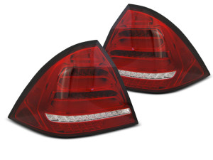 Achterlichten | geschikt voor Mercedes-Benz | C-klasse 00-04 4d sed. | Full LED | LED BAR | Dynamic Turn Signal | rood en wit