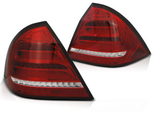 Achterlichten | geschikt voor Mercedes-Benz | C-klasse 04-07 4d sed. | W203 | FULL LED | Dynamic Turn Signal | LED BAR | rood en wit