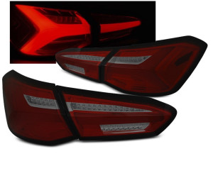 Achterlichten | geschikt voor Ford | Focus 18-21 5d hat. | LED | Dymamic Turn Signal | LED BAR | rood en smoke