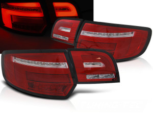 Achterlichten | geschikt voor Audi | A3 Sportback 04-08 5d hat. | type 8P | LED | Dynamic Turn Signal | LED BAR | rood en wit