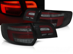 Achterlichten | geschikt voor Audi | A3 Sportback 04-08 5d hat. | type 8P | LED | Dynamic Turn Signal | LED BAR | zwart en rood