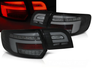 Achterlichten | geschikt voor Audi | A3 Sportback 08-13 5d hat. | type 8P | LED | Dynamic Turn Signal | LED BAR zwart