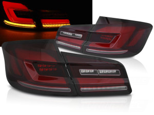 Achterlichten | geschikt voor BMW | 5-serie 10-13 4d sed. F10 / 5-serie 13-17 4d sed. F10 LCI | LED | Dynamic Turn Signal | LED BAR | rood en smoke