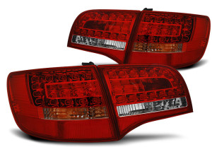 Achterlichten Set | geschikt voor Audi A6 4F 6C Avant 2005-2008 | Rood wit | Led | OEM Style