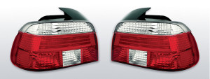 Achterlichten geschikt voor BMW E39 96-00 Crystal rood/wit
