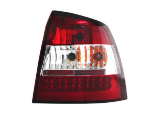 Achterlichten geschikt voor Opel Astra G 3/5D rood/wit LED