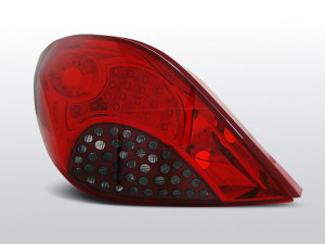 Achterlichten geschikt voor Peugeot 207 06- rood/wit LED
