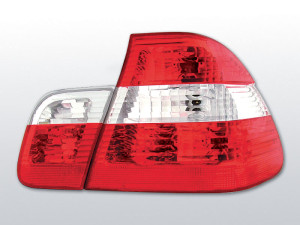 AchterlichtenE46 4D 98-02 crystal rood/wit/rood