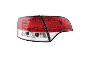Achterlichten geschikt voor Audi  A4 Avant 05-08 rood/wit LED