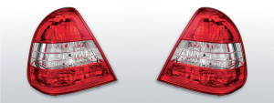 Achterlichten | Mercedes W202 C-Klasse Sedan 1993-2000 | rood / wit