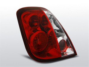 Achterlichten | Fiat 500 2007- | rood / wit