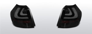 Achterlichten geschikt voor BMW 1-Serie E87 2004-2007 | LED-BAR | zwart / smoke