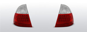 Achterlichten geschikt voor BMW 3-Serie E46 Touring 1999-2005 | LED | rood / wit