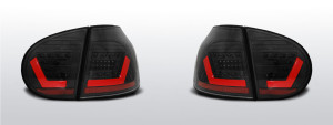 Achterlichten | geschikt voor Volkswagen Golf 5 2003-2009 | LED-BAR | zwart