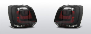 Achterlichten | geschikt voor Volkswagen | Polo 6R 09-14 hat. / Polo 6C 14-17 hat. | Sport-Look | rood / smoke | 02