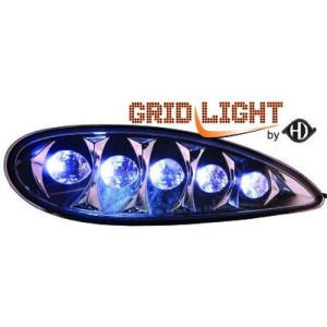 Dagrijverlichting set W220 02-05 R87 dimfunctie chroom